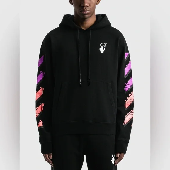 Off-White- Marker Slim Hoodie Sz XXL 👉Like Sz XL👈
